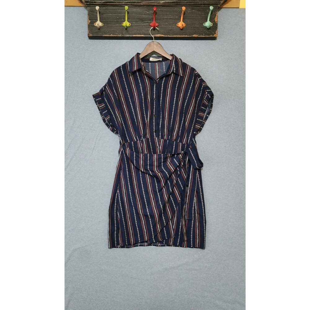 Jasambac Women's  Blue Wrap Dress.   (RK-5632)